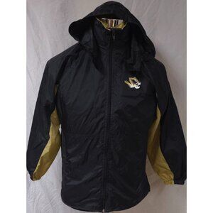 Genuine GS Boys Med 10-12 Mizzou Tigers Football NCAA Hooded Windbreaker